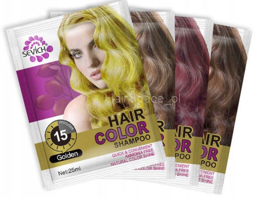 farbowanie szampon koloryzujący na suche włosy
