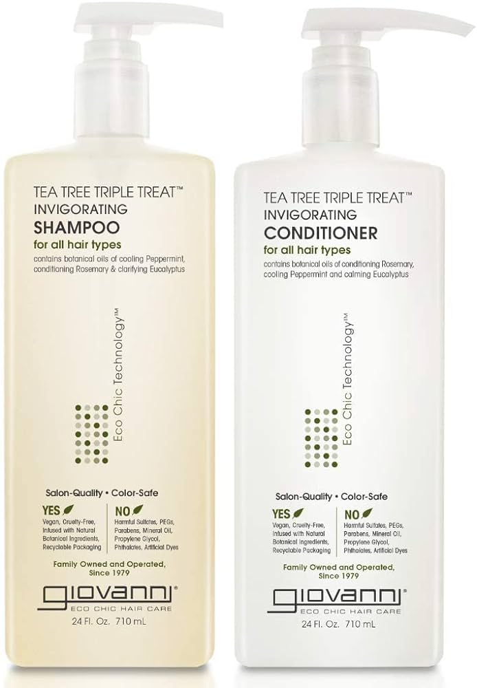 trzykrotny szampon wzmacniający giovanni tea tree