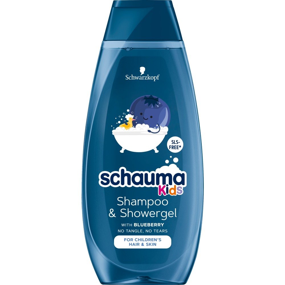 niebieski szampon dla dzieci