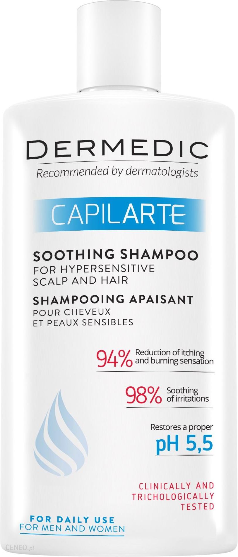 dermedic capilarte szampon kojący do włosów i nadwrażliwej skóry głow