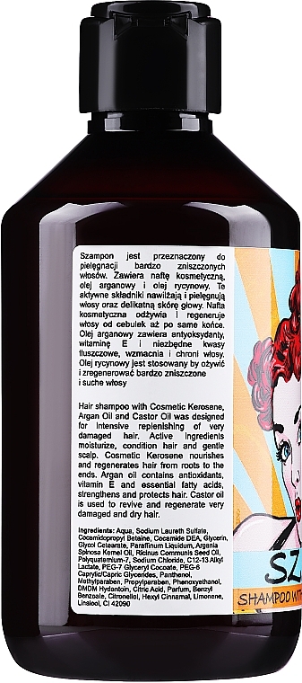 anna cosmetics szampon do włosów z naftą kosmetyczną