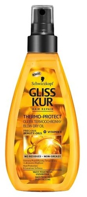 gliss kur thermo-protect termoochronny olejek do włosów 150 ml
